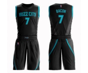 Charlotte Hornets #7 Dwayne Bacon Swingman Black Basketball Suit Jersey - City Edition