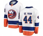 New York Islanders #44 Calvin de Haan Fanatics Branded White Away Breakaway NHL Jersey