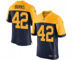 Green Bay Packers #42 Oren Burks Elite Navy Blue Alternate Football Jersey