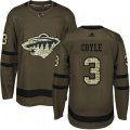 Minnesota Wild #3 Charlie Coyle Premier Green Salute to Service NHL Jersey