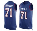 Buffalo Bills #71 Marshall Newhouse Limited Royal Blue Player Name & Number Tank Top Football Jersey