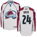 Colorado Avalanche #24 A.J. Greer Authentic White Away NHL Jersey