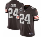 Cleveland Browns 2022 #24 Nick Chubb Brown With 1-star C Patch Vapor Untouchable Limited NFL Stitched Jersey