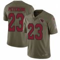 Arizona Cardinals #23 Adrian Peterson Limited Olive 2017 Salute to Service NFL Jersey