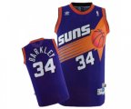 Phoenix Suns #34 Charles Barkley Swingman Purple Throwback Basketball Jersey