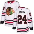 Chicago Blackhawks #24 Dominik Kahun White Road Authentic Stitched NHL Jersey
