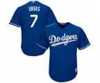 Los Angeles Dodgers #7 Julio Urias Replica Royal Blue Alternate Cool Base Baseball Jersey