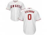 Los Angeles Angels of Anaheim #0 Yunel Escobar Replica White Home Cool Base MLB Jersey