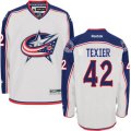 Columbus Blue Jackets #42 Alexandre Texier Authentic White Away NHL Jersey