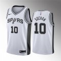 San Antonio Spurs #10 Jeremy Sochan White Association Edition Stitched Jersey