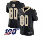 New Orleans Saints #80 Austin Carr Black Team Color Vapor Untouchable Limited Player 100th Season Football Jersey