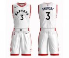 Toronto Raptors #3 OG Anunoby Swingman White Basketball Suit Jersey - Association Edition