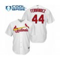 St. Louis Cardinals #44 Junior Fernandez Authentic White Home Cool Base Baseball Player Jersey