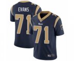 Los Angeles Rams #71 Bobby Evans Navy Blue Team Color Vapor Untouchable Limited Player Football Jersey