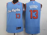 Los Angeles Clippers #13 Paul George Light Blue Nike Swingman Jersey