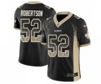 New Orleans Saints #52 Craig Robertson Limited Black Rush Drift Fashion Football Jersey