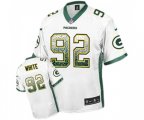 Green Bay Packers #92 Reggie White Elite White Drift Fashion Football Jersey