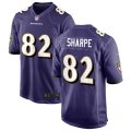 Baltimore Ravens Retired Player #82 Shannon Sharpe Nike Purple Vapor Limited Player Jersey