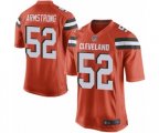 Cleveland Browns #52 Ray-Ray Armstrong Game Orange Alternate Football Jersey