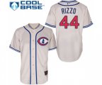 Chicago Cubs #44 Anthony Rizzo Replica Cream 1929 Turn Back The Clock Baseball Jersey