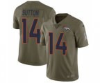 Denver Broncos #14 Courtland Sutton Limited Olive 2017 Salute to Service Football Jersey