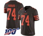 Cleveland Browns #74 Chris Hubbard Limited Brown Rush Vapor Untouchable 100th Season Football Jersey