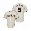 San Francisco Giants #5 Mike Yastrzemski Authentic Cream Home Cool Base Baseball Player Jersey