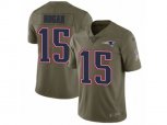 New England Patriots #15 Chris Hogan Limited Olive 2017 Salute to Service NFL Jersey