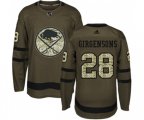 Adidas Buffalo Sabres #28 Zemgus Girgensons Authentic Green Salute to Service NHL Jersey