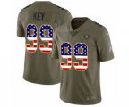 Oakland Raiders #99 Arden Key Limited Olive USA Flag 2017 Salute to Service NFL Jersey