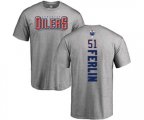 Edmonton Oilers #51 Brian Ferlin Ash Backer T-Shirt