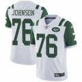 New York Jets #76 Wesley Johnson White Vapor Untouchable Limited Player NFL Jersey
