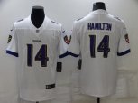 Baltimore Ravens #14 Kyle Hamilton White Vapor Untouchable Limited Stitched Jersey