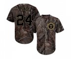 Texas Rangers #24 Hunter Pence Authentic Camo Realtree Collection Flex Base Baseball Jersey