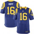 Los Angeles Rams #16 Jared Goff Royal Blue Alternate Vapor Untouchable Elite Player NFL Jersey