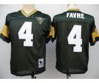 Green Bay Packers #4 Brett Favre Green 75TH Throwback Jersey