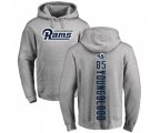 Los Angeles Rams #85 Jack Youngblood Ash Backer Pullover Hoodie
