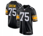 Pittsburgh Steelers #75 Joe Greene Game Black Alternate Football Jersey