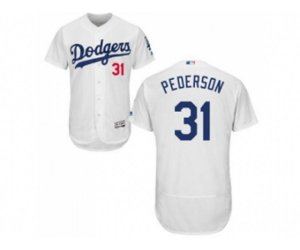 Los Angeles Dodgers #31 Joc Pederson White Flexbase Authentic Collection Stitched Baseball Jersey