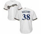 Milwaukee Brewers Devin Williams Replica White Home Cool Base Baseball Player Jersey