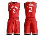 Toronto Raptors #2 Kawhi Leonard Swingman Red Basketball Suit Jersey - Icon Edition