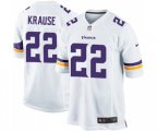 Minnesota Vikings #22 Paul Krause Game White Football Jersey