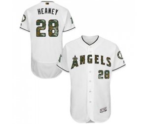 Los Angeles Angels of Anaheim #28 Andrew Heaney Authentic White 2016 Memorial Day Fashion Flex Base Baseball Jersey