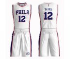 Philadelphia 76ers #12 Tobias Harris Swingman White Basketball Suit Jersey - Association Edition