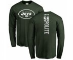 New York Jets #56 Jachai Polite Green Backer Long Sleeve T-Shirt