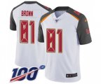 Tampa Bay Buccaneers #81 Antonio Brown White Stitched NFL 100th Season Vapor Untouchable Limited Jersey