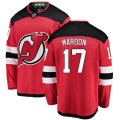 New Jersey Devils #17 Patrick Maroon Fanatics Branded Red Home Breakaway NHL Jersey