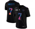 Indianapolis Colts #7 Jacoby Brissett Multi-Color Black 2020 NFL Crucial Catch Vapor Untouchable Limited Jersey