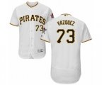 Pittsburgh Pirates #73 Felipe Vazquez White Home Flex Base Authentic Collection MLB Jersey