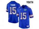 Youth Florida Gators Tim Tebow #15 College Football Jersey - Blue